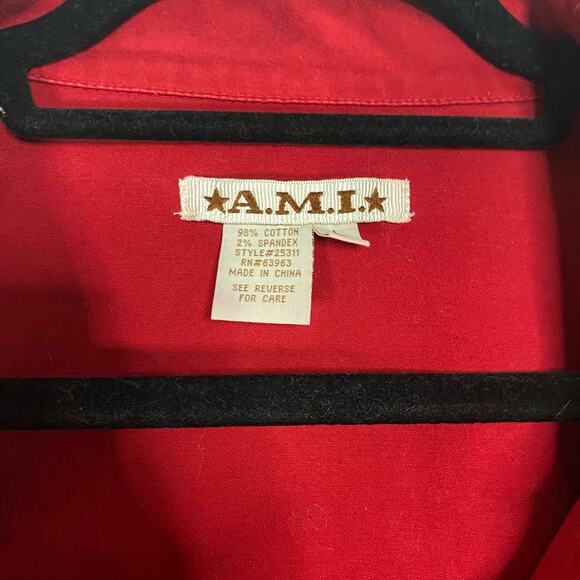 vintage A.M.I Button Down Jacket Size L - Picture 4 of 6